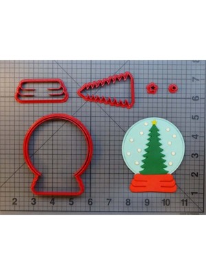 Normadia Yılbaşı Kar Küresi Kesici Kalıp 8 Cm, El Işi Dekorasyon Araçları