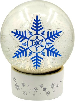 Normadia Beyaz Kar Küresi, Zarif ve Kadife Görünümlü Dekoratif Süs