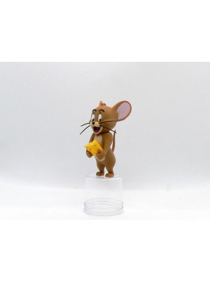 Hasfar Tech Peynirli Kahverengi Fare Biblosu | Sevimli Fare Figürü | Mutfak ve Raf Dekoru Için Karakter Objesi