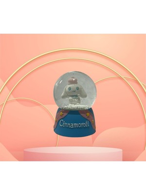 Normadia Sevimli Cinnamoroll Işıklı Kar Küresi, Renkli ve Eğlenceli Dekorasyon