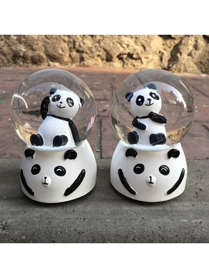 Normadia Büyük Boy Panda Kar Küresi, Şık ve Sıcacık Hava Yastıklı Dekorasyon