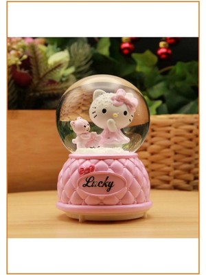 Normadia Işıklı Müzikli Püskürtmeli Kar Küresi, Büyük Boy, Eğlenceli Dekorasyon