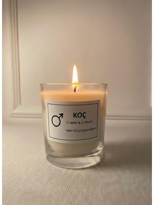 MumKusag Koç Burç Etiketli Aromaterapi Mum