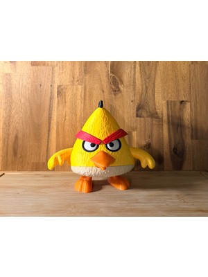 Hasfar Tech Dekoratif Sarı Kuş Figürü | Oyun Karakteri Biblo | Masa Üstü & Raf Süsü