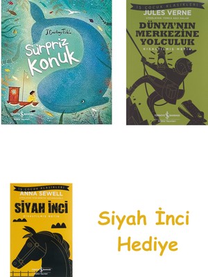İş Bankası Kültür Yayınları Sürpriz Konuk + Dünyanın Merkezine Yolculuk + Siyah Inci Hediye