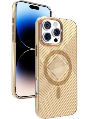 iPhone 16 Pro Stella Pc Sert Magsafe Kılıf - Gold