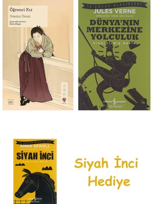İthaki Yayınları Öğrenci Kız + Dünyanın Merkezine Yolculuk + Siyah Inci Hediye