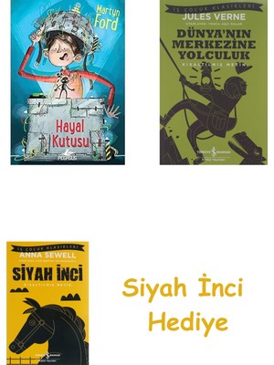 Pegasus Yayınları Hayal Kutusu + Dünyanın Merkezine Yolculuk + Siyah Inci Hediye