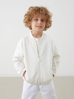 Lc Waikiki Yeni Sezon Basic Erkek Çocuk Fermuarlı Sweatshirt