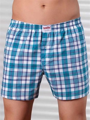 MTM My The Mall Giyim Şahinler Ekose Boxer Desenli E090