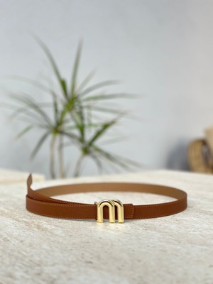 Erdesign Kadın Taba Harf B Kemer Kadın Kemer