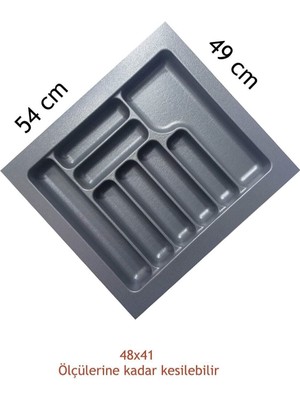 PremiumPort Pratik Çekmece Içi Plastik Kaşıklık 55 Cm, Düzenleyici Organizer