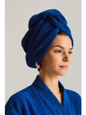 Towdoo Havlu Bone Çift Düğmeli Saç Havlusu