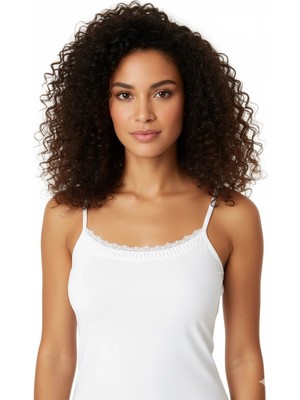 MTM My The Mall Giyim Dantelli Ip Askılı Atlet B612