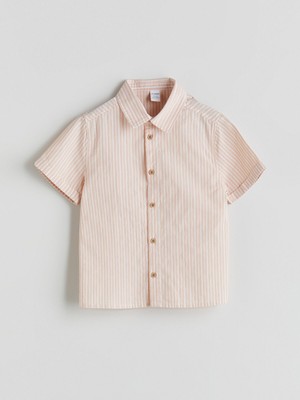 Lc Waikiki Yeni Sezon Kısa Kollu Çizgili Erkek Çocuk Gömlek