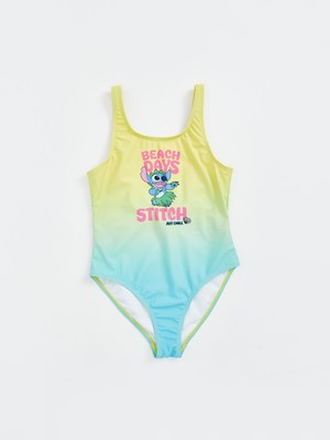 Lc Waikiki Yeni Sezon Stitch Baskılı Hızlı Kuruyan Kız Çocuk Mayo