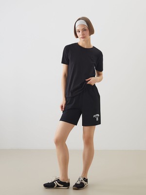 Lc Waikiki Yeni Sezon Beli Lastikli California Baskılı Kadın Şort