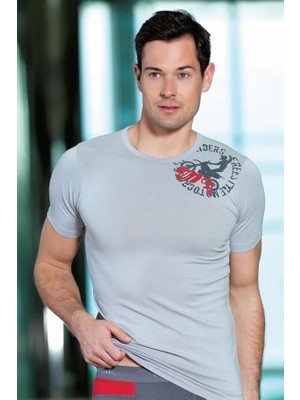 MTM My The Mall Giyim Berrak Erkek  Baskılı Tshirt 1039