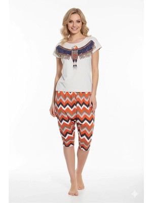 MTM My The Mall Giyim Berrak Bayan Kartal Baskı Takım 2469