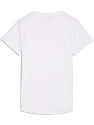 Puma Tad Essential Cre Kadın Beyaz Antrenman T-Shirt.02