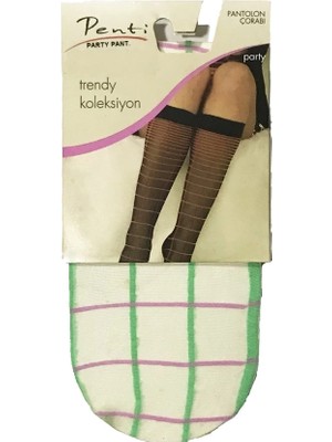 MTM My The Mall Giyim Penti Kadın Party Pantolon Çorabı