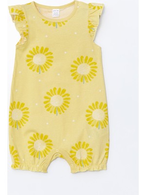 Lc Waikiki Yeni Sezon Bisiklet Yaka Çiçekli Kız Bebek Tulum