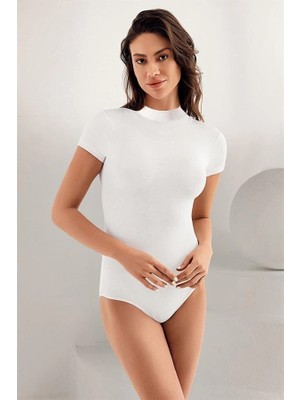 MTM My The Mall Giyim Kadın Kısa Kollu Balıkçı Yaka Çıtçıtlı Body B248