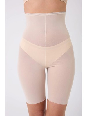 MTM My The Mall Giyim Freshness 0007 Lazer Kesim Tül Yüksek Bel Şort Korse