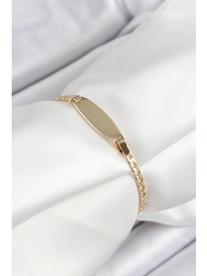 Ett Pirinç Oval Model Gold Renk Xuping Bebek Künyesi