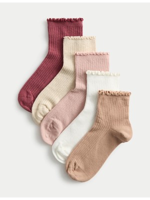Marks & Spencer 5'li Ribanalı Çorap Seti