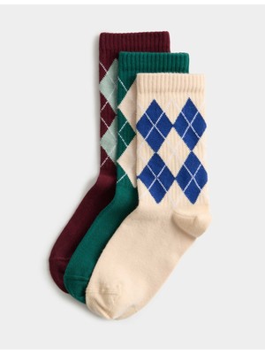 Marks & Spencer 3'lü Pamuklu Çorap