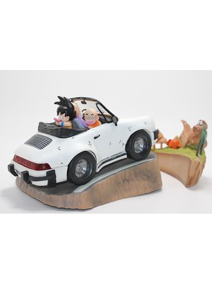 Tbl Dekor Anime Dragon Ball Son Goku, Kuririn, Usta Roshi Figürü 17 cm