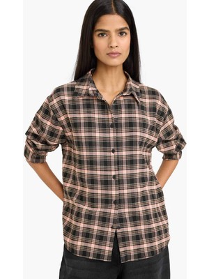 DeFacto Oversize Kareli Flanel Gömlek G7760AX26SP