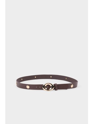 DeFacto Kadın Dikdörtgen Toka Suni Deri Günlük Kemer G7891AXNS