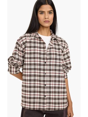 DeFacto Oversize Kareli Flanel Gömlek G7760AX26SP