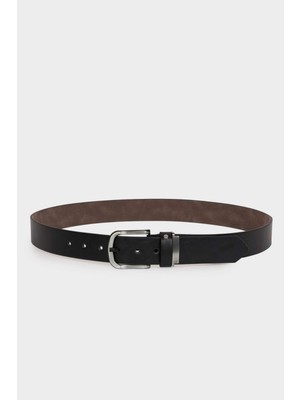 DeFacto Erkek Dikdörtgen Toka Suni Deri Günlük Kemer H0324AXNS