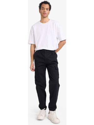 DeFacto Regular Jogger Kargo Cepli Gabardin Pantolon C9163AX26SP