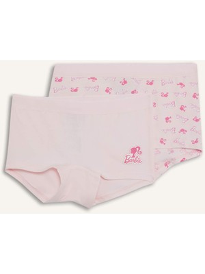 DeFacto Barbie Penye 2'li Boxer Kız Çocuk G2398A825AU