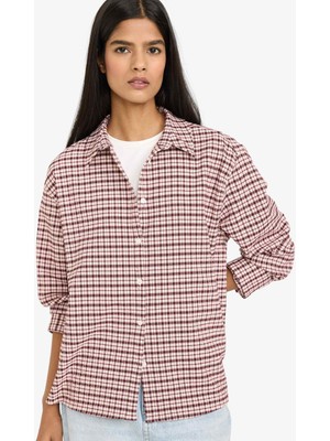 DeFacto Oversize Kareli Flanel Gömlek G7760AX26SP