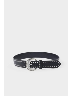 DeFacto Kadın Hayvan Baskılı Oval Toka Suni Deri Günlük KEMER G7337AXNS