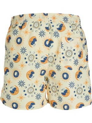 Jack & Jones Normal Krem Erkek Şort Jpstfıjı Jjswım Astro Aop Ly