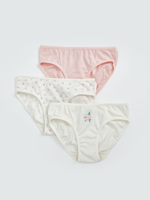 Lc Waikiki Yeni Sezon Beli Lastikli Kız Çocuk Külot 3'lü