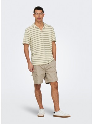 Only & Sons Açık Kum Erkek Kargo Şort Onskal Cargo 0287 Shorts