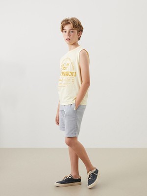 Lc Waikiki Yeni Sezon Beli Lastikli Erkek Çocuk Şort