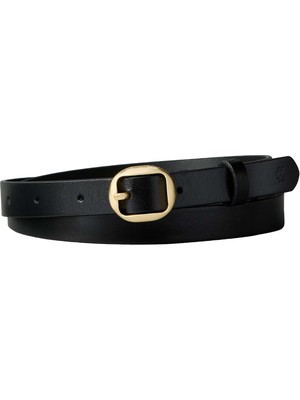 Calvin Klein Siyah Kadın Kemer Round Buckle Metal Ck Tıp 20MM