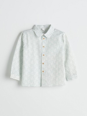 Lc Waikiki Yeni Sezon Baskılı Pamuklu Erkek Bebek Gömlek