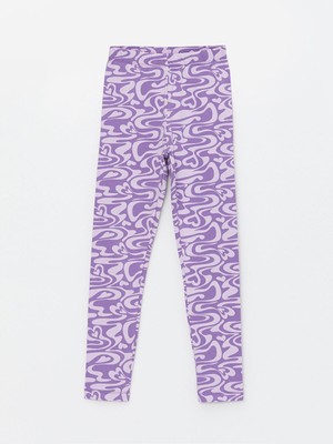 Lc Waikiki Yeni Sezon Beli Lastikli Desenli Kız Çocuk Tayt