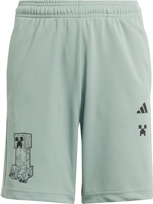 AKD0986 Adidas Mınecraft Short &amp;ccedil;ocuk Şort ve Kapri A&amp;ccedil;ık Mavi