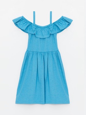 Lc Waikiki Yeni Sezon Kayık Yaka Kız Çocuk Elbise