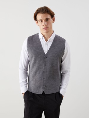 Lc Waikiki Yeni Sezon Standart Kalıp V Yaka Erkek Triko Yelek